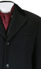Full Length Long men's Dress Topcoat - Winter coat in Black 2   - from alligatorwarehouse.com