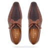 Mezlan Men's Genuine Full Quill Ostrich Leg Monk Brown  Strap Shoes 5   - from alligatorwarehouse.com