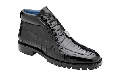 Belvedere Gallardo Black Alligator Luxury Dress Shoe