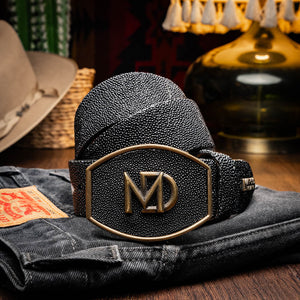 Marco Di Milano Georgia Belt Black Leather Luxury Shoe