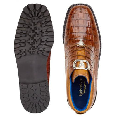 Belvedere  Gallardo Antique Sport Genuine Crocodile Tractor Sole Ankle Boots 3 MEN U02 ANT. SPORT-M-09  - from alligatorwarehouse.com