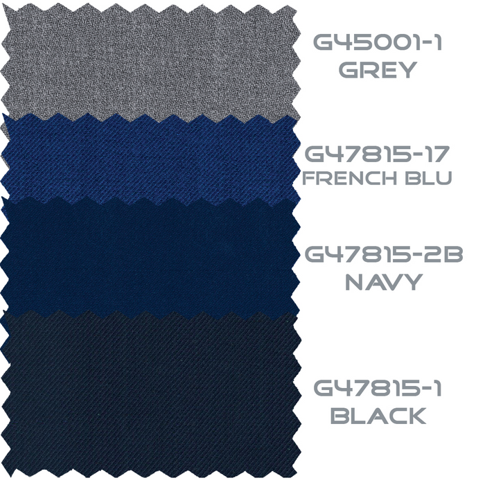 Giorgio Fiorelli Black and French Blue Two-Button Suit