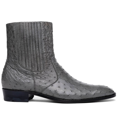 Marco Di Milano Giorgio Serpentine Gray Leather Luxury Shoe