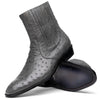 Marco Di Milano Giorgio Gray Serpentine Ostrich Quill Dress Boots 2 GIORGIO_OSTRICH_GRAY SERPENTINE_8.5  - from alligatorwarehouse.com