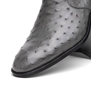 Marco Di Milano Giorgio Serpentine Gray Leather Luxury Shoe
