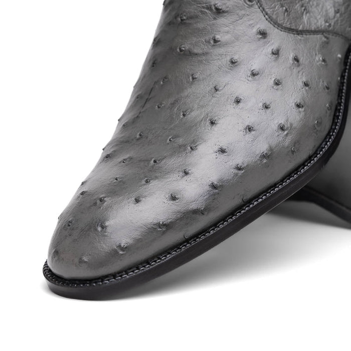 Marco Di Milano Giorgio Serpentine Gray Leather Luxury Shoe