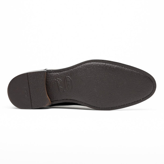 Zelli Giovanni Black Cap Toe Brogues with Textured Finish