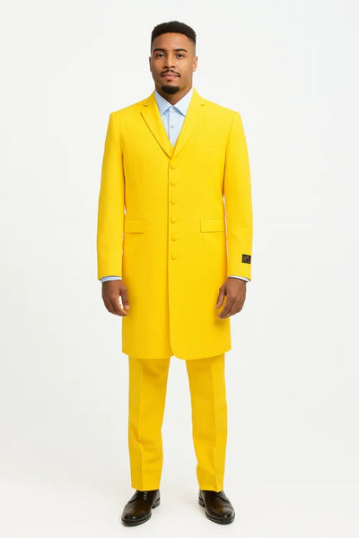 Yellow Zoot Suit - Mens Fashion Golish Yellow 1920s Vintage Look 4   - from alligatorwarehouse.com