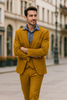 Luxury Gold Suit for Men – Double Breasted Vest & Peak Lapel Design 2   - from alligatorwarehouse.com
