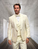 Statement Suit - Statement Italy Suit - Wool Suit - Statement Men's 3 Piece Modern Fit Tuxedo - Textured Jacket and Vest 3 JX-1013  - from alligatorwarehouse.com