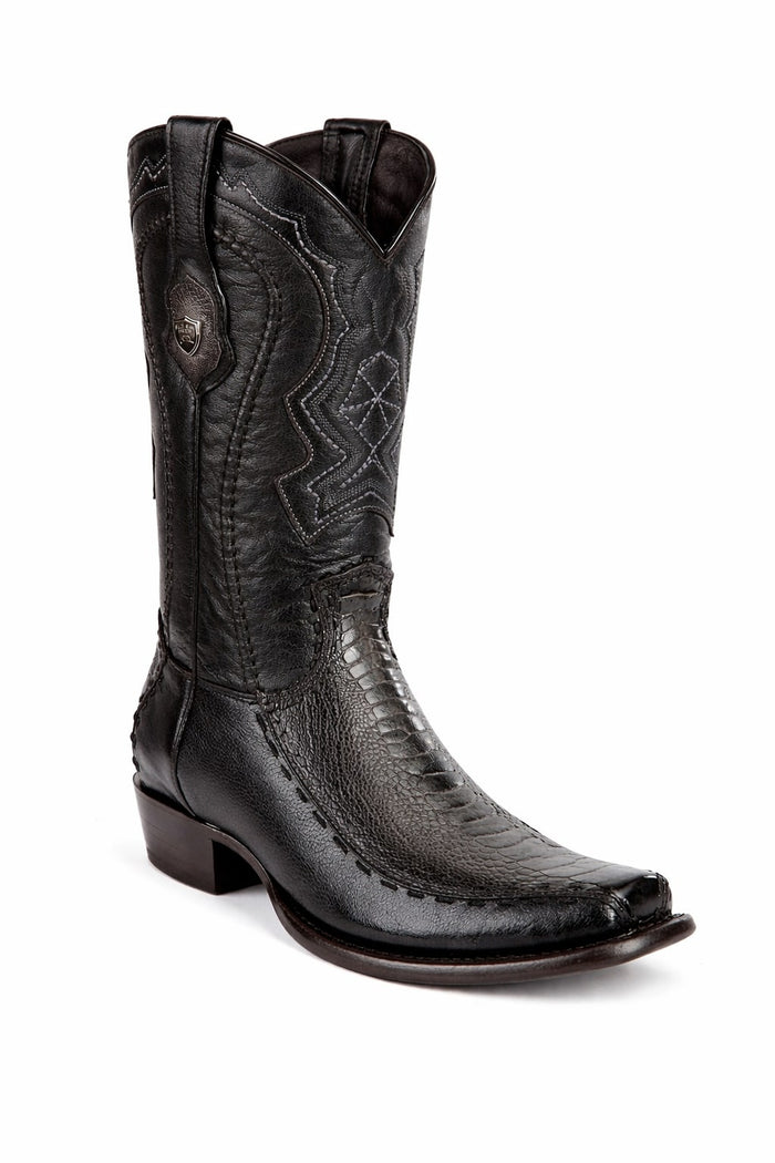 Men's Wild West Ostrich Leg with Deer Dubai Toe Boots 279F05