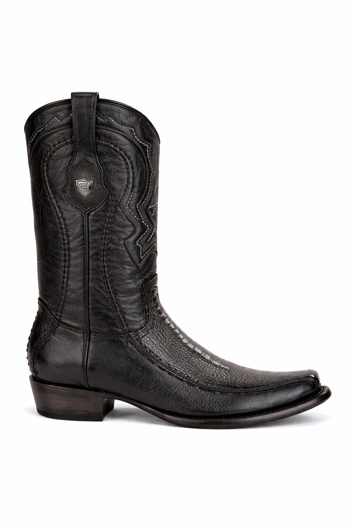 Men's Wild West Ostrich Leg with Deer Dubai Toe Boots 279F05