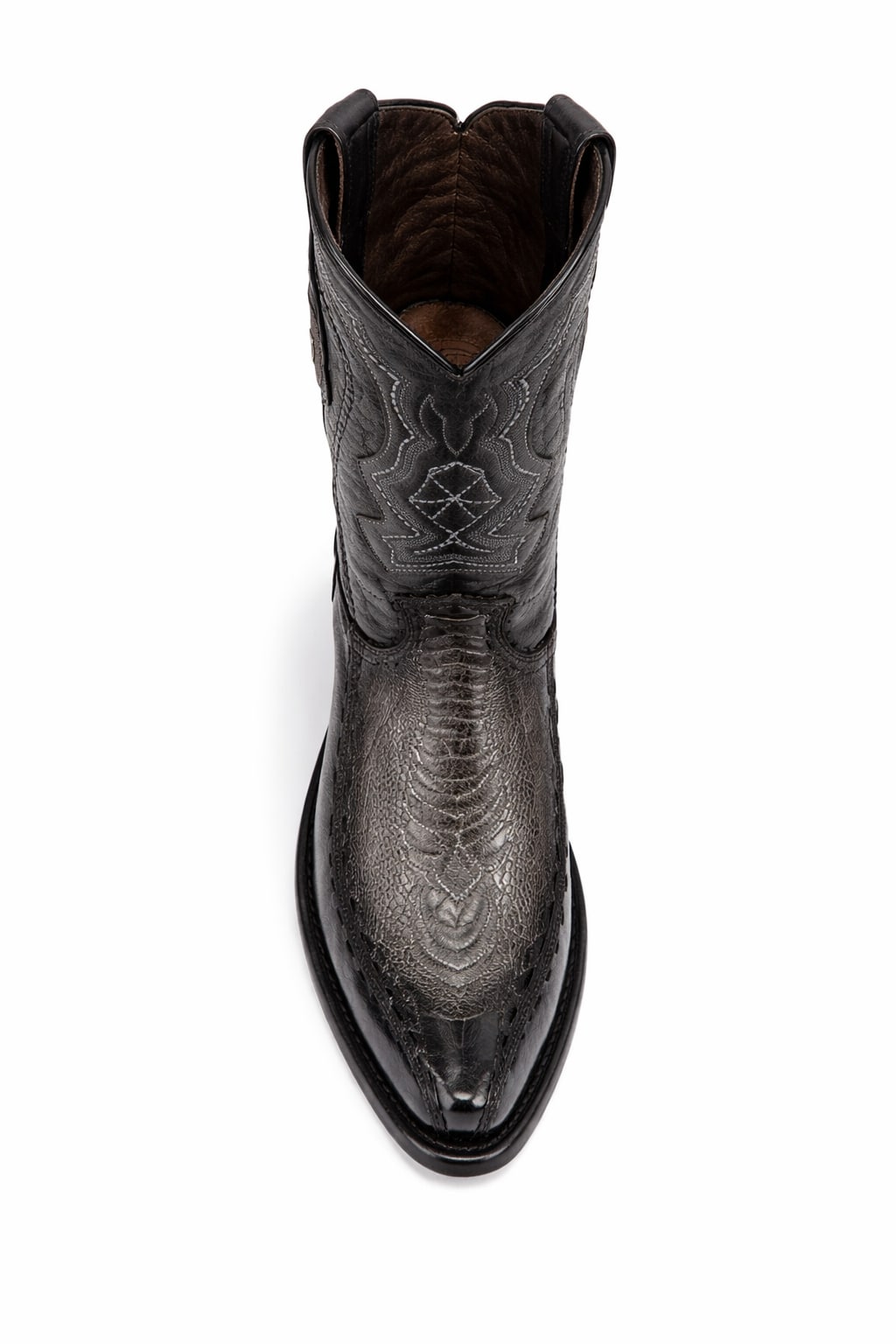 Men's Wild West Ostrich Leg with Deer Dubai Toe Boots 279F05