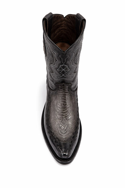 Men's Wild West Ostrich Leg with Deer Dubai Toe Boots 279F05