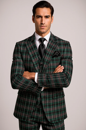 Classic Fit in Green Color by Rossiman