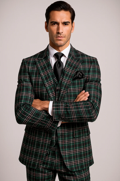 Classic Fit in Green Color by Rossiman