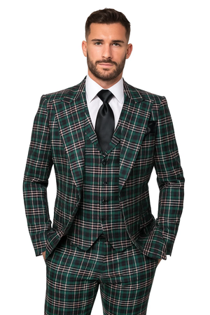 Classic Fit in Green Color by Rossiman