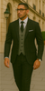 Wool Suit - Italian Made Business Suit by Statement Men's 3 Piece 100% Wool Modern Fit Suit - Bold Accent Color 7 LUCCA_Burgundy_38R  - from alligatorwarehouse.com