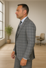 Wool Suit - Italian Made Business Suit by Statement Men's 3 Piece 100% Wool Modern Fit Suit - Coordinating Solid Color Vest 4 ZILONI-2_Grey_38R  - from alligatorwarehouse.com