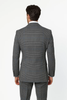 Suits With Baggy Pleated Pants - Wide Leg Pants 100% Wool - Classic Fit Gray Color by Rossiman 3   - from alligatorwarehouse.com