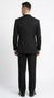 Harlem Nights Suits for Men by Tiglio – 100% Wool Double Breasted Black Pinstripe Vested Suit Wide Leg Pleated Pants Classic fit