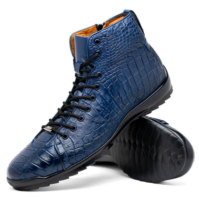 Marco Di Milano Hermond Navy Alligator Boots 2 HERMOND_ALLIGATOR_NAVY_8  - from alligatorwarehouse.com