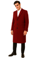 Houndstooth Overcoat - Houndstooth Topcoat - Houndstooth Checker Car Coat Red