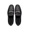 Marco Di Milano Black-Black Hugo Sueded Ostrich Leg Bit Loafers 4 HUGO OSL_OSTRICH LEG_BLACK-BLACK_8  - from alligatorwarehouse.com