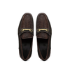 Marco Di Milano Brown Hugo Sueded Ostrich Leg Bit Loafers 3 HUGO OSL_OSTRICH LEG_BROWN-BROWN_8  - from alligatorwarehouse.com