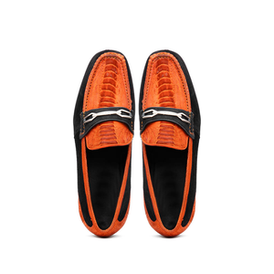 Marco Di Milano Hugo - Orange & Black Leather Dress Shoe