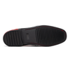 Marco Di Milano Red-Black Hugo Sueded Ostrich Leg Bit Loafers 5 HUGO OSL_OSTRICH LEG_RED-BLACK_8  - from alligatorwarehouse.com