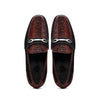 Marco Di Milano Wine-Black Hugo Sueded Ostrich Leg Bit Loafers 4 HUGO OSL_OSTRICH LEG_WINE-BLACK_6  - from alligatorwarehouse.com