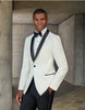 Mens Designer Ivory & Black Traditional Shawl Dinner Jacket 10   - from alligatorwarehouse.com