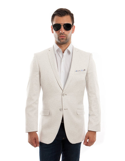 Mens Shiny Sparkle Blazer in Ivory 1 VX-6620  - from alligatorwarehouse.com