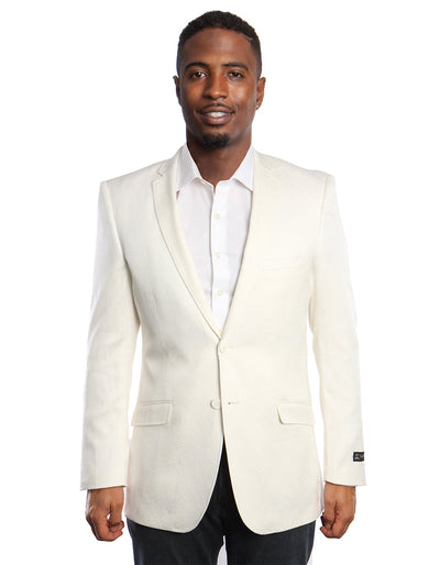 Mens Slim Notch Ivory Dinner Jacket 1 DU-3584  - from alligatorwarehouse.com
