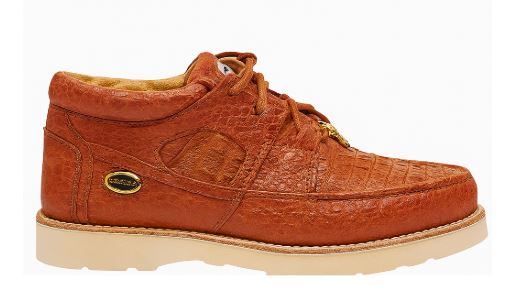 Men's Wild West Boots Caiman and Ostrich Skin Shoe 2ZA050203 4 2ZA050203-060  - from alligatorwarehouse.com