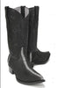 Los Altos Men's Black Stingray with Full Rowstone Finish Snip Toe Boots 5   - from alligatorwarehouse.com