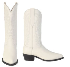 Los Altos Men's Winter white Genuine Elk Leather J Toe Boots-995104