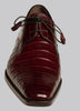 Mezlan Burgundy Crocodile Shoes Men Plain Toe Anderson 3   - from alligatorwarehouse.com