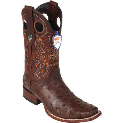 Wild West Botas de Avestruz Horma Rodeo 1   - from alligatorwarehouse.com