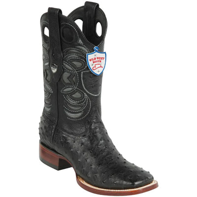 Wild West Botas de Avestruz Horma Rodeo 1   - from alligatorwarehouse.com