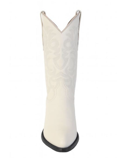 Los Altos Men's Winter white Genuine Elk Leather J Toe Boots-995104 2   - from alligatorwarehouse.com