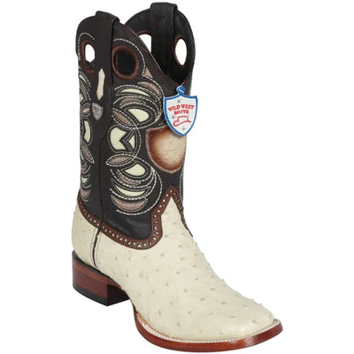 Wild West Botas de Avestruz Horma Rodeo 1   - from alligatorwarehouse.com