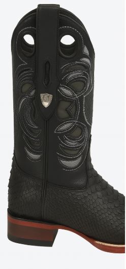 Python Snake Boots Mens Square Toe 5   - from alligatorwarehouse.com