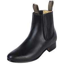 Botines Charros de Cuero Original El Besserro Color Negro