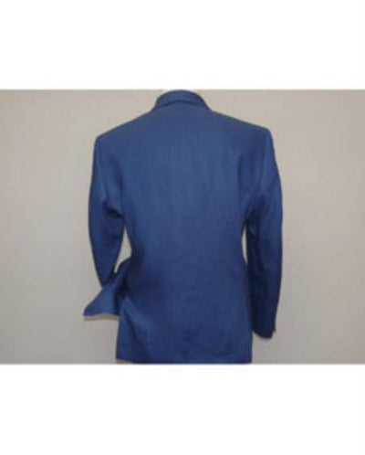 Linen Suit - Mens Summer Suits Indigo ~ cobalt blue ~ Teal New blue Color - Beach Wedding 5 FT-4370  - from alligatorwarehouse.com