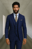 Wool Suit - Italian Made Business Suit by Statement Men's 3 Piece 100% Wool Modern Fit Suit - Sharp Plaid Pattern 11 ZILO-1_Charcoal_38R  - from alligatorwarehouse.com