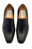 Italian Crocodile Skin Shoes By Ferrini Mens Black Unique Loafers 6 FC3877-BL-090  - from alligatorwarehouse.com