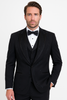 Black Italian Wool 3-Piece Modern Fit Tuxedo 5   - from alligatorwarehouse.com