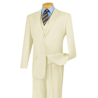 Ivory Three Piece Classic Fit Suit 1 SO1v2tr_Ivory_36S  - from alligatorwarehouse.com